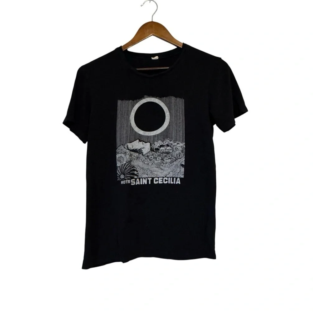 Iconic Hotel Saint Cecilia Black T-Shirt - Picture 2 of 6
